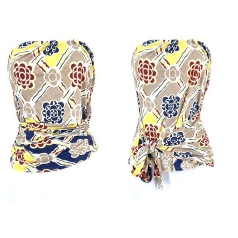 Anthropologie Ric Rac Floral Tie Waist Sleeveless Top Multi Size XS NWT Festival